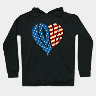 Love USA 4th July Hoodie